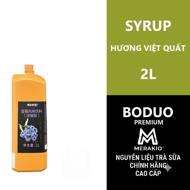 Syrup Boduo 2L Hương Việt Quất